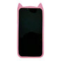 S&uuml;sse Katzen-Silikonh&uuml;lle f&uuml;r iPhone 15 Plus - Rosa