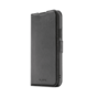 FLAVR Leather Wallet Case Recycelte H&uuml;lle Kompatibel mit iPhone 15 - Schwarz