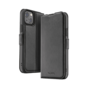 FLAVR Wallet Case aus recyceltem Leder f&uuml;r iPhone 15 Plus - Schwarz