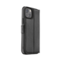 FLAVR Wallet Case aus recyceltem Leder, Kompatibel mit iPhone 15 Plus - Schwarz