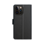 Xqisit NP Slim Wallet Selection Anti Bac Recycled H&uuml;lle Kompatibel mit iPhone 15 Plus - Schwarz
