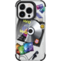 Laut Pop Retro-Musikh&uuml;lle Kompatibel mit iPhone 15 Pro Max - Bunt