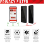 Displex Privacy Glass FC Displayschutzfolie Kompatibel mit iPhone 14 - Transparent