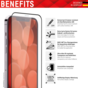 Displex Real Glass FC Displayschutzfolie Kompatibel mit iPhone 13 mini - Transparent