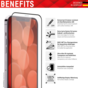 Displex Echtglas-Vollbild-Displayschutz f&uuml;r iPhone 14 - transparent