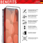 Displex Echtglas Full Cover Displayschutz Kompatibel mit iPhone 14 Plus - Transparent
