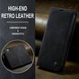 Caseme Retro Wallet Case H&uuml;lle f&uuml;r iPhone 15 - Schwarz