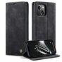 Caseme Retro Wallet Case H&uuml;lle f&uuml;r iPhone 15 Plus - Schwarz