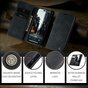 Caseme Retro Wallet Case H&uuml;lle f&uuml;r iPhone 15 Pro - Schwarz