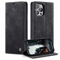 Caseme Retro Wallet Case Kompatibel mit iPhone 15 Pro Max - schwarz