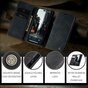 Caseme Retro Wallet Case Kompatibel mit iPhone 15 Pro Max - schwarz