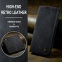Caseme Retro Wallet Case Kompatibel mit iPhone 15 Pro Max - schwarz