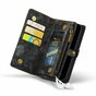 Caseme Vintage Wallet H&uuml;lle f&uuml;r iPhone 7, 8, SE 2020 und SE 2022 - Schwarz