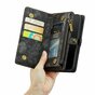 Caseme Vintage Wallet H&uuml;lle f&uuml;r iPhone 7, 8, SE 2020 und SE 2022 - Schwarz