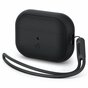 Spigen Silicone Fit Strap Case Cover Kompatibel mit AirPods Pro - Schwarz
