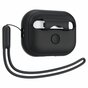 Spigen Silicone Fit Strap Case Cover Kompatibel mit AirPods Pro - Schwarz