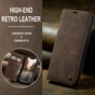 Caseme Retro Wallet Case f&uuml;r iPhone 15 Plus - Kaffee