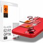 Spigen Kameraobjektiv-Glasschutz, 2er-Pack, Kompatibel mit iPhone 14 Plus und iPhone 14 - Rot