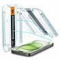 Spigen Glas-Montagerahmen EZ FIT 2er-Pack AGL06883 Displayschutzfolie f&uuml;r iPhone 15 Plus - Transparent