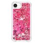 Glitzer-TPU mit verst&auml;rkten Ecken, Kompatibel mit iPhone 16e - transparent rosa
