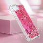 Glitzer-TPU mit verst&auml;rkten Ecken, Kompatibel mit iPhone 16e - transparent rosa