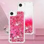 Glitzer-TPU mit verst&auml;rkten Ecken, Kompatibel mit iPhone 16e - transparent rosa