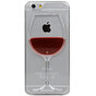 Weinetui iPhone 6 Plus und 6s Plus transparente Abdeckung Weinglas Hartschale