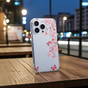 Zen Blossom Flower Branches Nature Butterflies TPU-H&uuml;lle Kompatibel mit iPhone 12 und iPhone 12 Pro - transparent