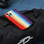 Rainbow Pride Silikonh&uuml;lle Kompatibel mit iPhone 13 Pro - Pastell