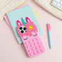 Unicorn Pop Fidget Bubble Silikonh&uuml;lle Kompatibel mit iPhone 14 Pro - rosa