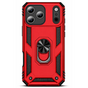 iPhone 17 Pro H&uuml;lle Rot &ndash; Sto&szlig;feste Rugged Armor Schutzh&uuml;lle mit Metall Ringhalter (Kompatibel mit iPhone 17 Pro)