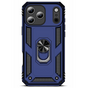 iPhone 18 Pro H&uuml;lle Blau &ndash; Sto&szlig;feste Rugged Armor Schutzh&uuml;lle mit Metall Ringhalter (Kompatibel mit iPhone 18 Pro)