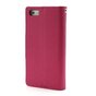 Brieftasche Etui rosa Mercury Goospery B&uuml;cherregal Abdeckung iPhone 5 5s SE 2016 - Brieftasche