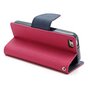 Brieftasche Etui rosa Mercury Goospery B&uuml;cherregal Abdeckung iPhone 5 5s SE 2016 - Brieftasche