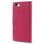 Brieftasche Etui rosa Mercury Goospery B&uuml;cherregal H&uuml;lle iPhone 6 6s Original Leder - Brieftasche