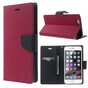 Brieftasche rosa Mercury Goospery B&uuml;cherregal iPhone 6 Plus 6s Plus Brieftasche