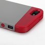 GGMM iFreedom Series H&uuml;lle TPU iPhone 5 / 5s und SE 2016 Grau mit Rot Wei&szlig;