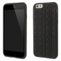 Schwarze Autoreifenabdeckung, Kompatibel mit iPhone 6 Plus, iPhone 6s Plus, Silikonh&uuml;lle mit Autospuren
