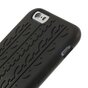 Schwarze Autoreifenabdeckung, Kompatibel mit iPhone 6 Plus, iPhone 6s Plus, Silikonh&uuml;lle mit Autospuren
