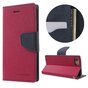 Leder-Brieftaschenh&uuml;lle Mercury Goospery Kompatibel mit iPhone 7 8 SE 2020 SE 2022 Original rosa