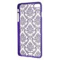 Lila Hardcase Henna-Muster iPhone 7 Plus 8 Plus transparente Abdeckung