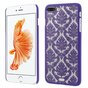 Lila Hardcase Henna-Muster iPhone 7 Plus 8 Plus transparente Abdeckung