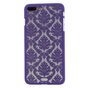 Lila Hardcase Henna-Muster iPhone 7 Plus 8 Plus transparente Abdeckung