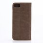 Brown Book Brieftasche iPhone 7 8 SE 2020 SE 2022 Black Hard Case Brieftasche Leder - B&uuml;cherregal