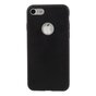 Massive schwarze Silikonh&uuml;lle iPhone 7 8 Schwarze Abdeckung Mat