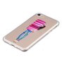 Klare Macaron H&uuml;lle iPhone 7 8 SE 2020 SE 2022 Rosa Kekse mit M&auml;dchen TPU H&uuml;lle