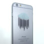 Robuste transparente Wolkenh&uuml;lle iPhone 6 6s Hardcase Barcode transparenter Regen