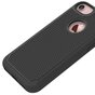Robuste schwarze Hartschalenh&uuml;lle aus Silikon f&uuml;r das iPhone 7 8 mit schwarzen Nieten