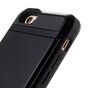 Geheime Kartenhalter H&uuml;lle iPhone 6 6s Hardcase - Brieftasche - Portmonee - Schwarz