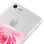 Rosa Rose TPU H&uuml;lle iPhone 7 8 SE 2020 SE 2022 klare H&uuml;lle Blumenh&uuml;lle